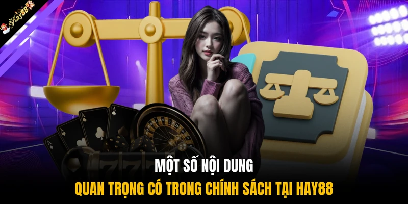 Một số nội dung quan trọng có trong chính sách tại HAY88